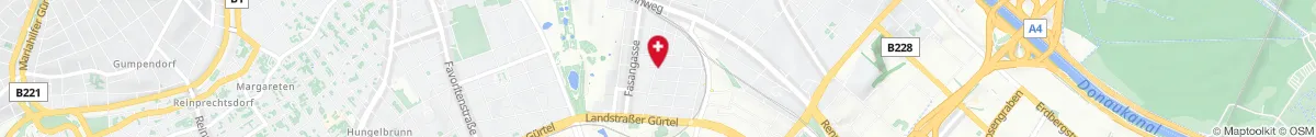 Kartendarstellung des Standorts für Fasan-Apotheke in 1030 Wien